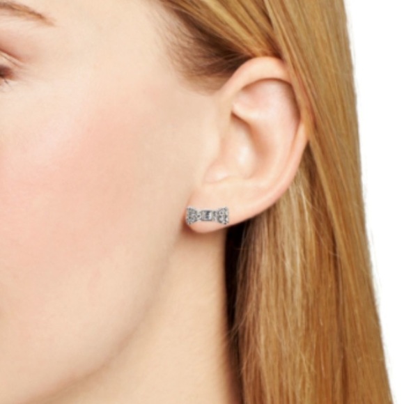 Kate Spade Pave Bow Stud Earrings - Picture 6 of 6